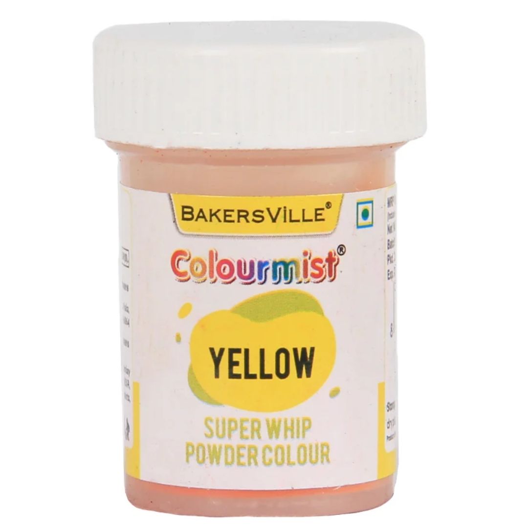 Yellow Super Whip Powder Colour 5g Colourmist