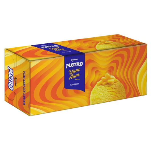 Yum Aam Ice Cream 900ml Keventer Metro