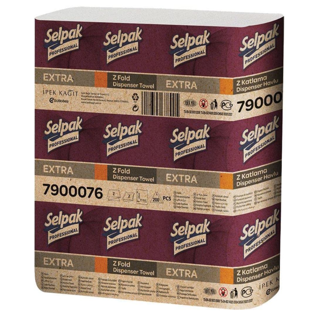 Z Fold Paper Towel (2 ply x 200 sheets)  Selpak