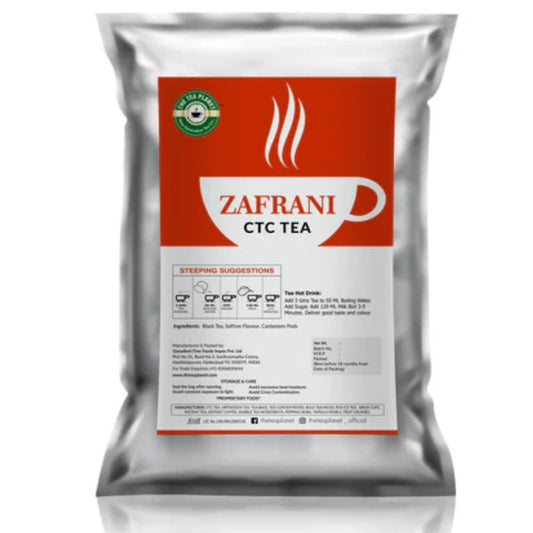 Zafrani Flavored CTC Tea - 1kg The Tea Planet