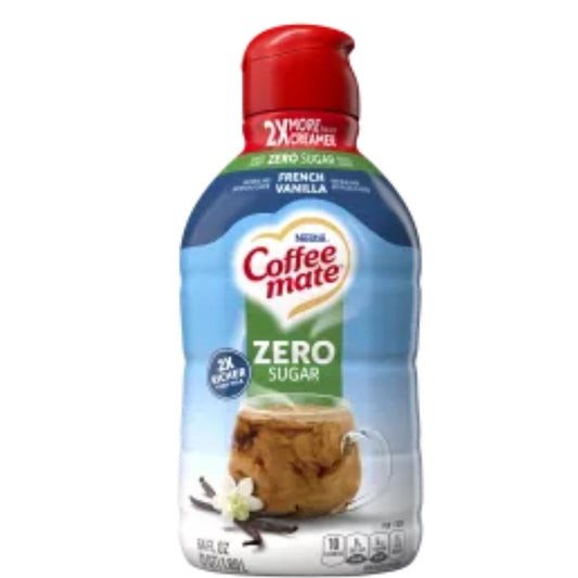 Zero Sugar French Vanilla Flavored Liquid Coffee Creamer 1.89ltr Coffee Mate