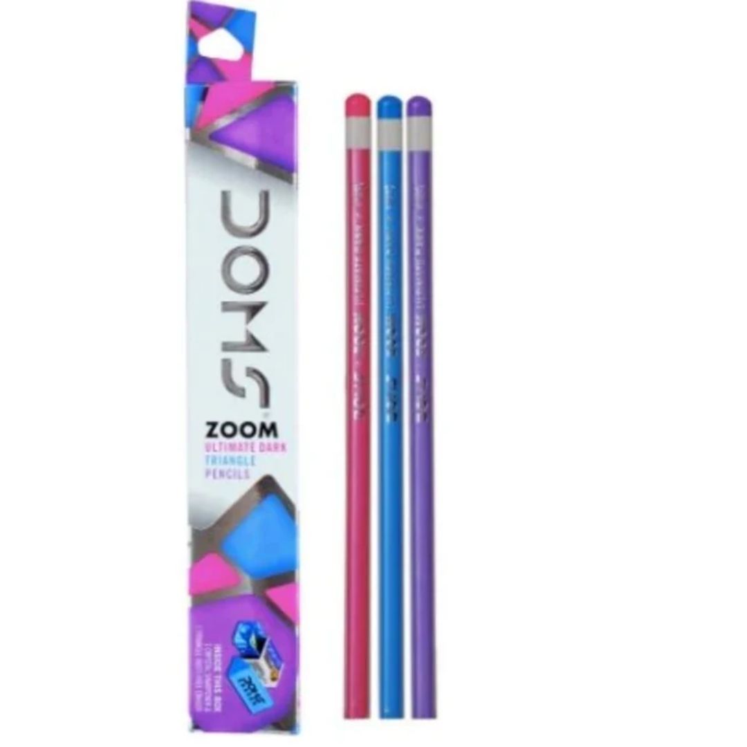 Zoom Triangle Pencils- Pack of 10 DOMS