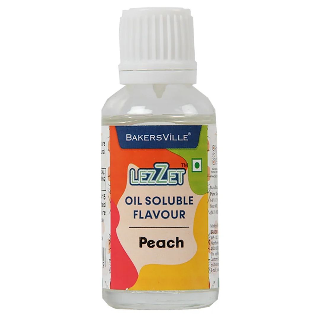 peach  Lezzet Oil Soluble Flavour 30ml Bakersville