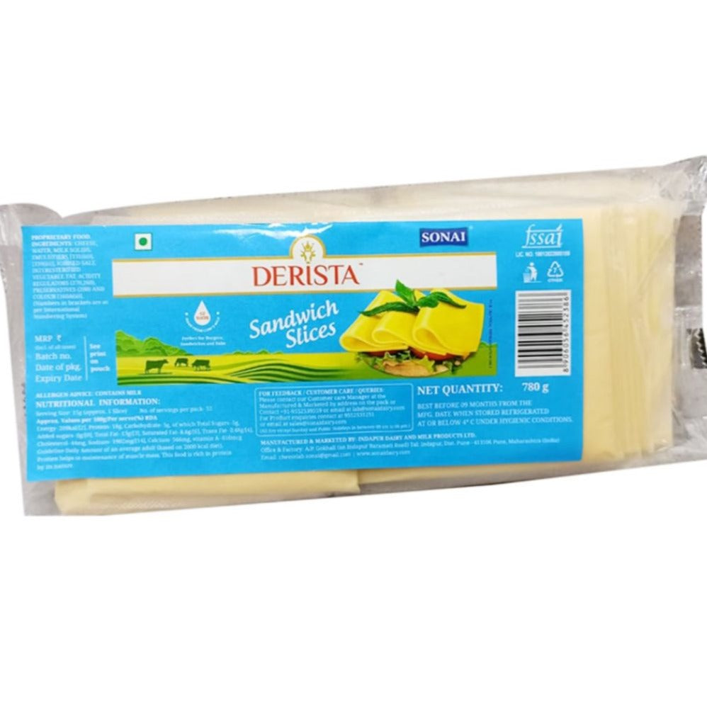 sandwich slice Cheese 780 gm  Derista