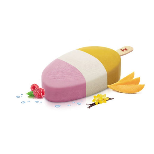 Trio - raspberry, vanilla & mango  Arun Ice Cream